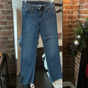 90’s Vintage Levi's Women's Straight Leg Blue Jeans
